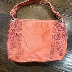 Blaque Coral Sequin Shoulder Bag made in Argentina real Leather